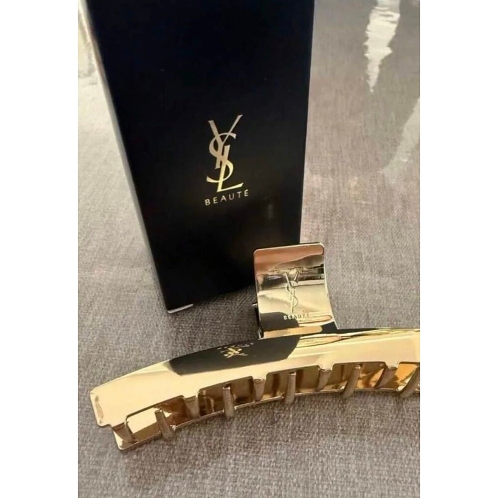 Yves Saint Laurent YSL Beaute Gold Hair Claw Clip